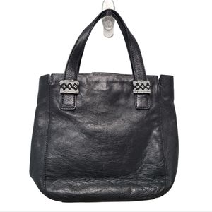 FRANCHI | Black Leather Mini Bag